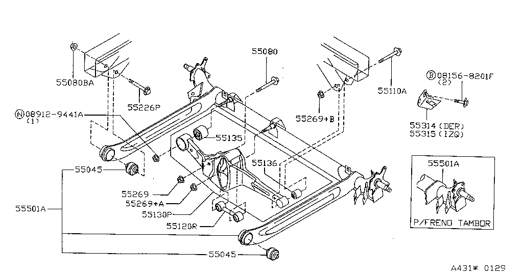 Suspension trasera nissan sentra b14 #8