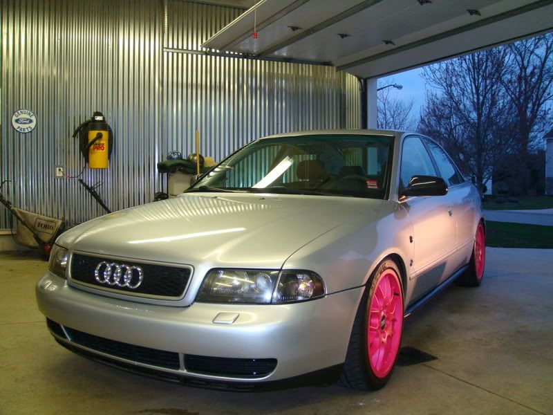 A4 pink BBS wheels