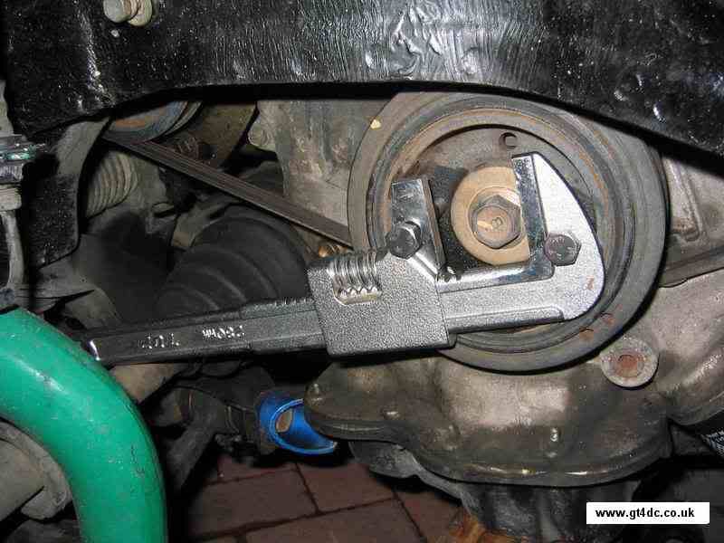 Chrysler crank pulley installer