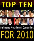 TOP TEN (10) Philippine Presidential Contenders For 2010