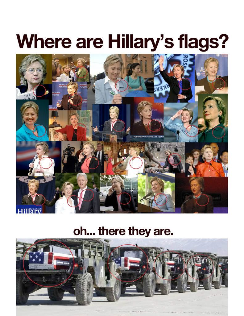 crazy Hillary Clinton photo: Hillary's flags hillsflags.jpg