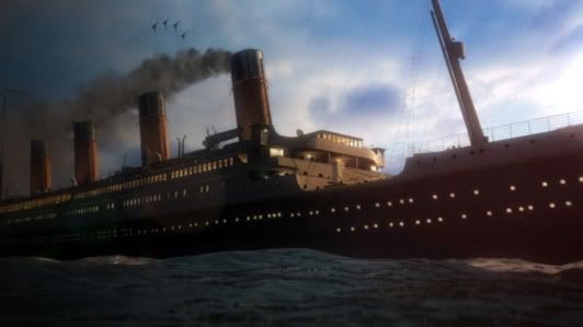 Illustration of the mighty Titanic