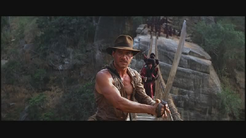 indiana jones on bridge