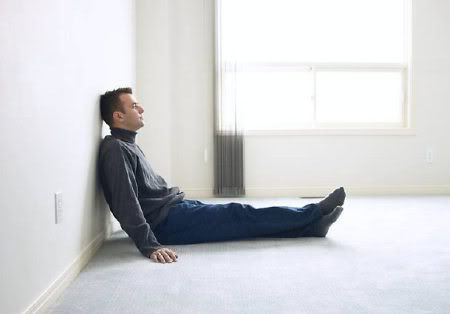 Man Alone in Room, Lonely or room to spread out?
