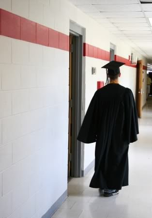 Grad Walking, I'm guessing this is high school, but it'll do.