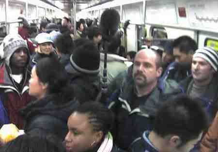 Crowded Subway, Watch out for rubbing!