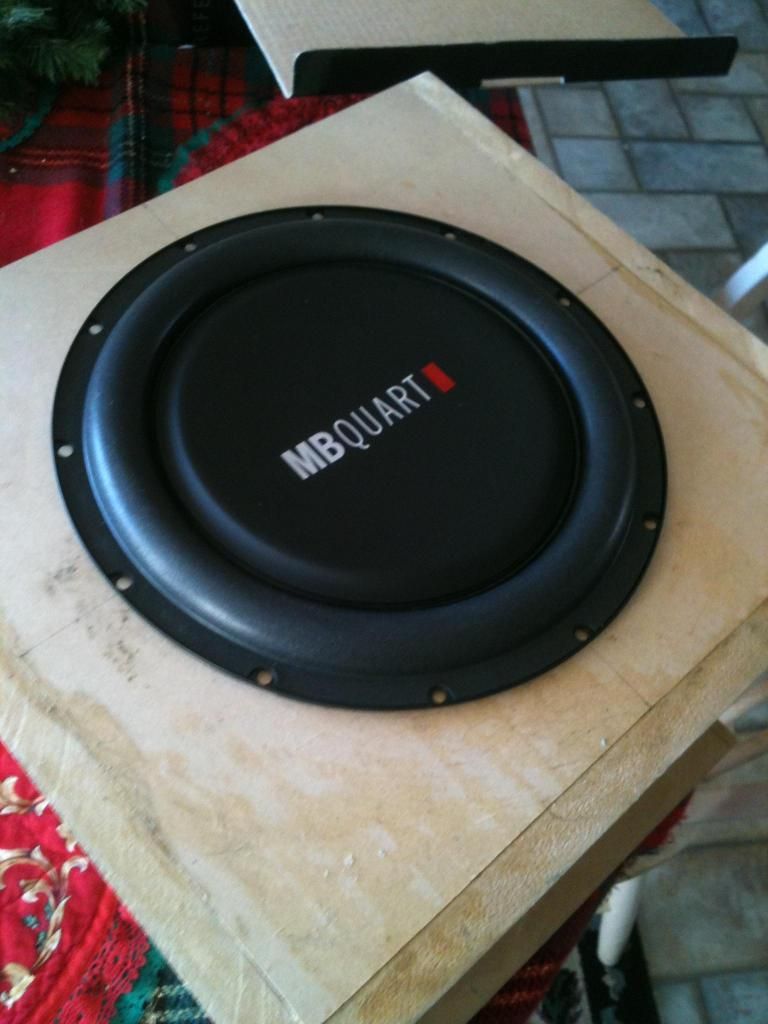 E36 Subwoofer box custom made for E36 trunk, 10" MB Quart sub, JL amp