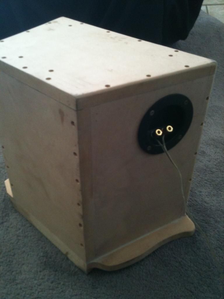 E36 Subwoofer box custom made for E36 trunk, 10" MB Quart sub, JL amp