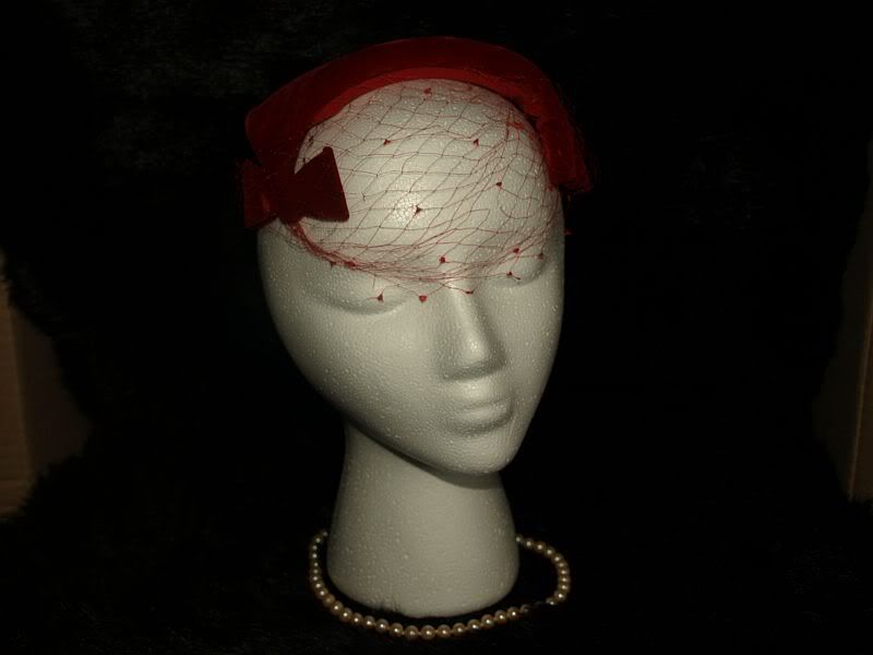 Red Velvet Headband Vintage hat Pictures, Images and Photos