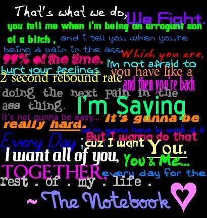 I Want All Of You The Notebook Quotes. QuotesGram