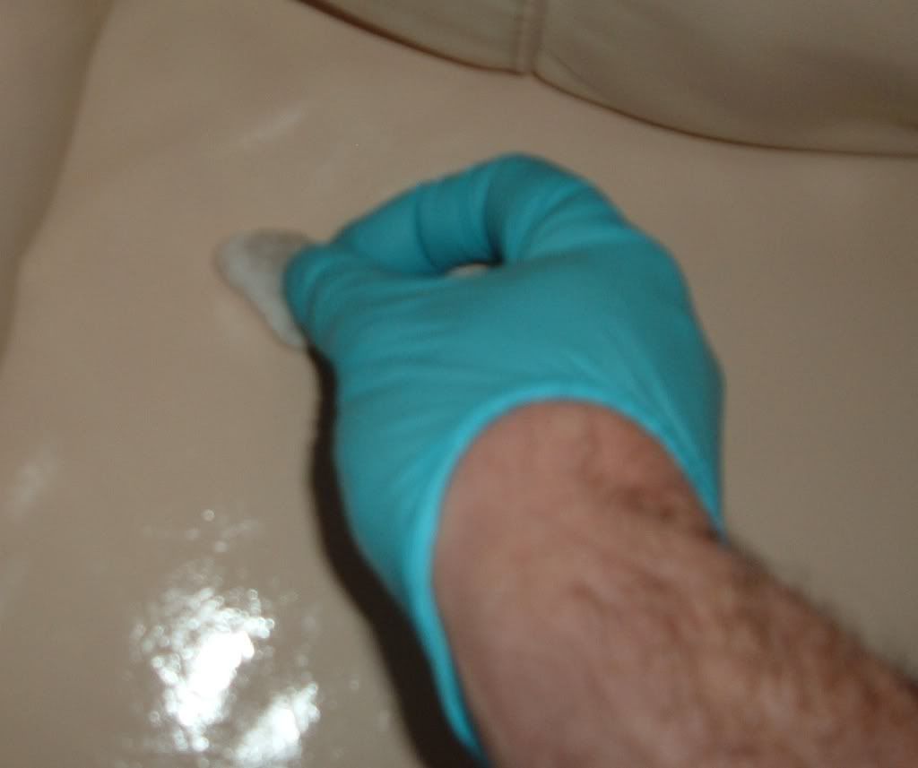 how to get dye off white leather