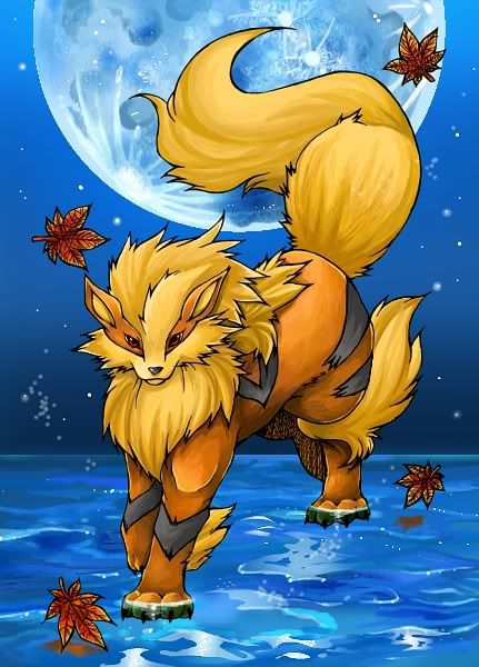 Arcanine on Water Pictures, Images and Photos