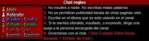 reglas del chat