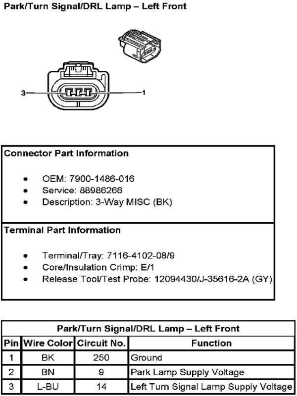 Convert front side marker to work as a turn signal and marker lamp