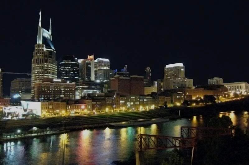 Downtown Nashville at Twilight, Tennessee