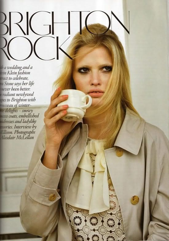 Lara Stone Vogue UK Magazine November 2010
