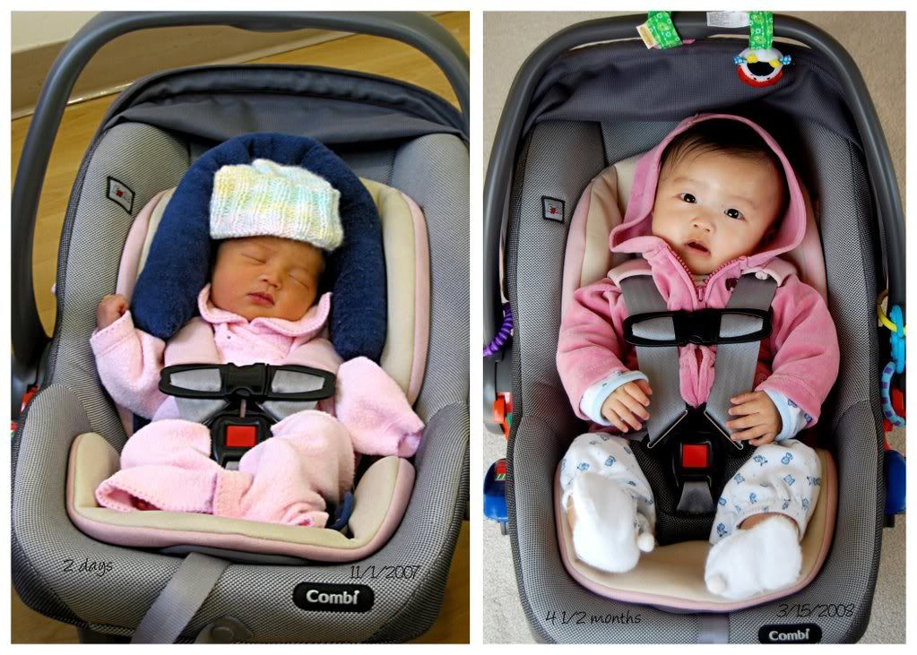 Then and Now - carseat