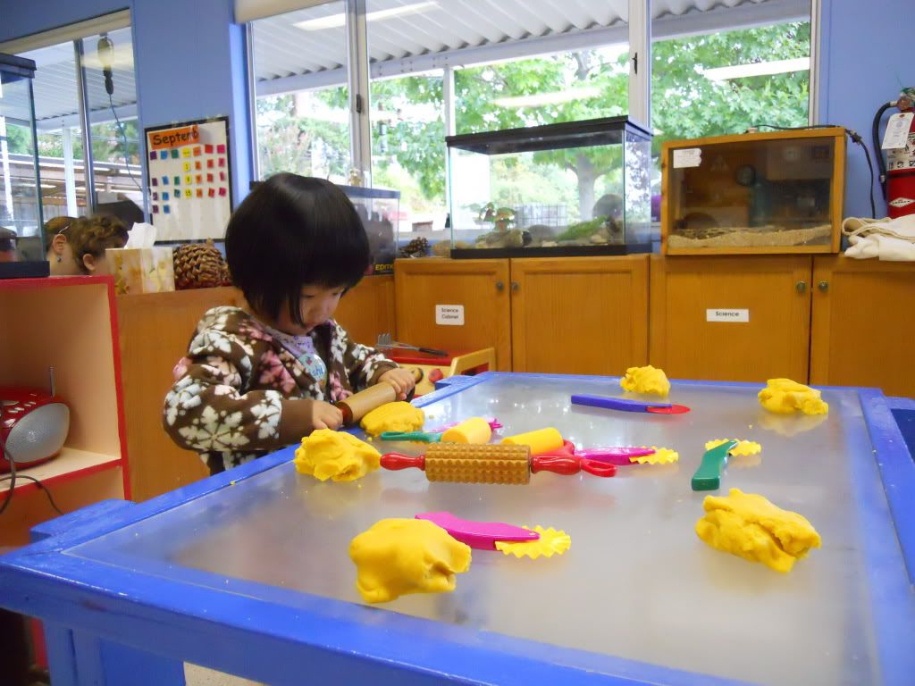 playdough at school