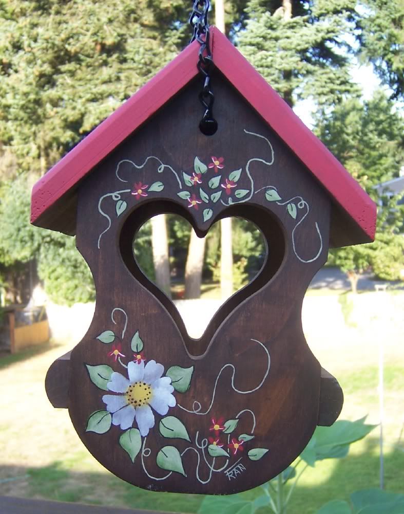 Hand Painted Bird Feeder