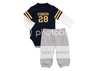 NWT Boys CARTERS @BOYS RULE@ New ★2PC SET★ 6m  