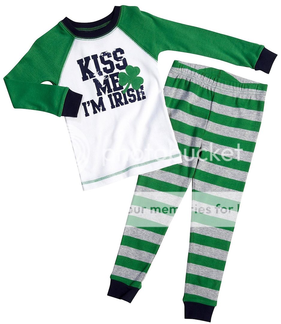 NWT Boys CARTERS Pajamas ★KISS ME IRISH★ St Patricks Day 2T  
