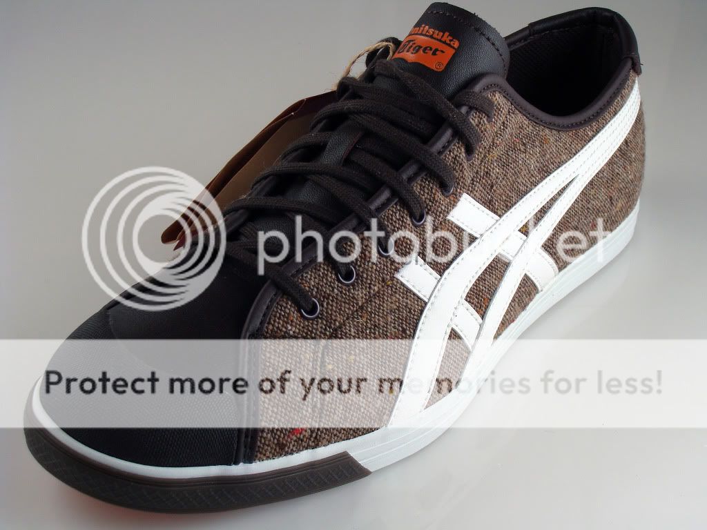 retro ASICS ONITSUKA TIGER Coolidge le brown tweed shoe  