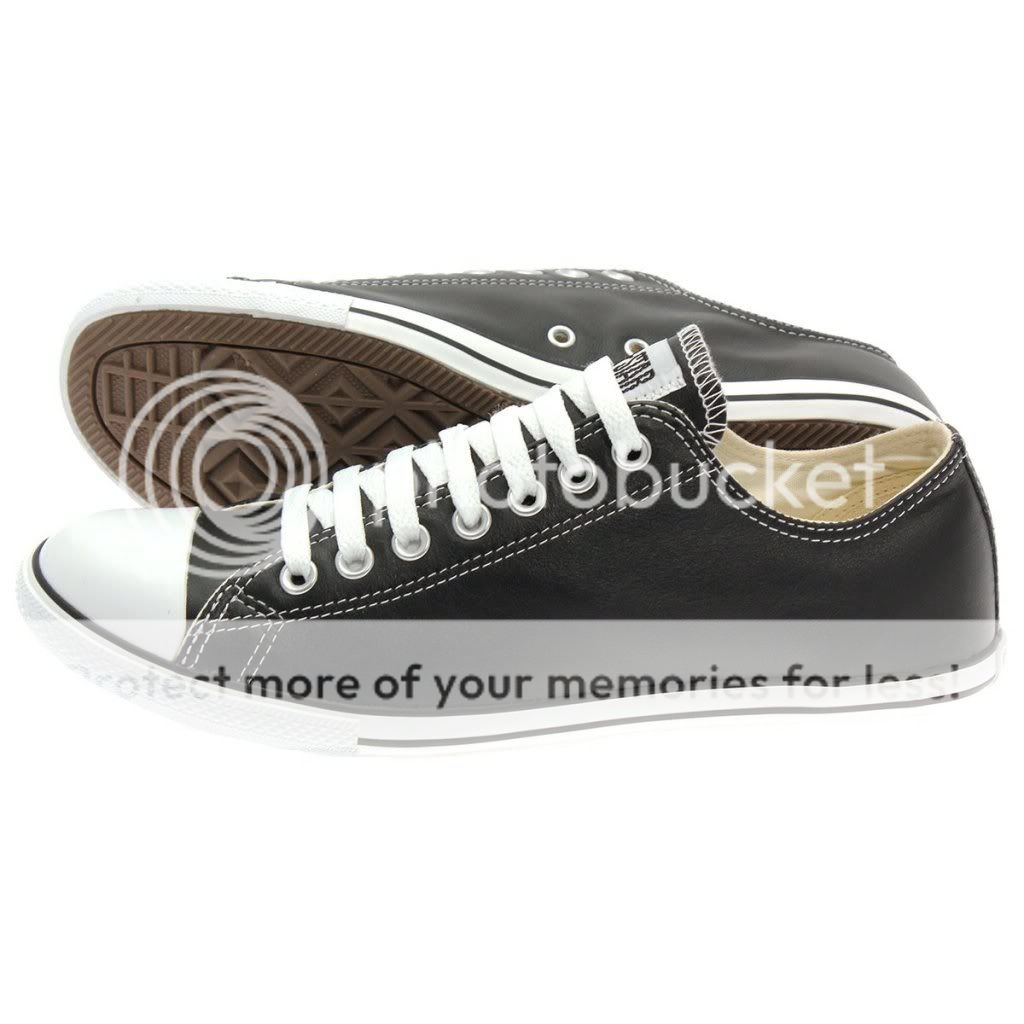 new Converse Trainers All Star CT SLIM OX black leather casual mens 